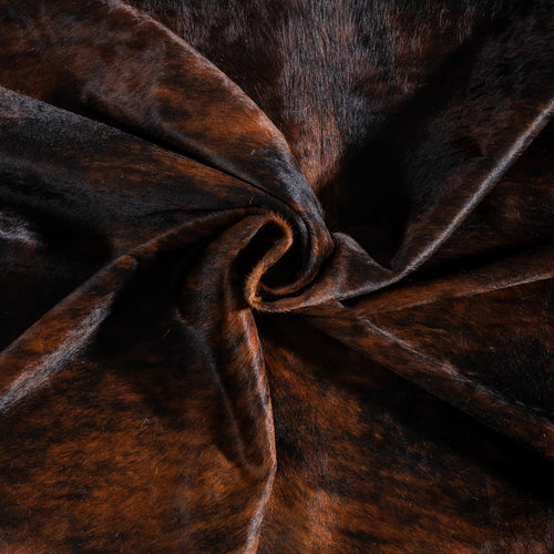 Dark Brindle Cowhide Rug Size 8'2" L x 7'2" W 9233