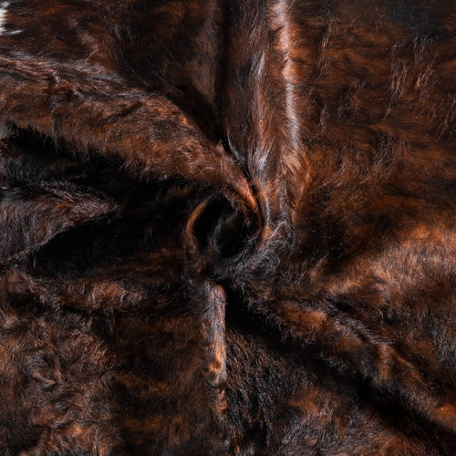 Tricolor Cowhide Rug Size 6'10" L x 5'11" W 9244