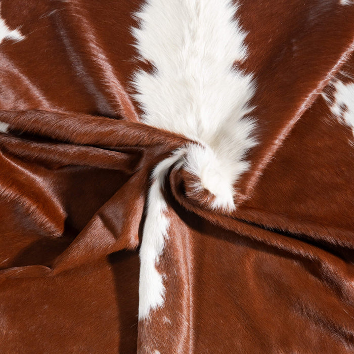 Brazilian Hereford Cowhide Rug Size 7'5" L x 6'10" W 9253