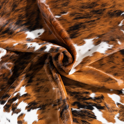 Tricolor Cowhide Rug Size 6'10" L x 6'9" W 9269