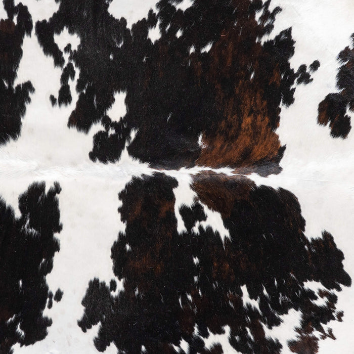 Dark Tricolor Cowhide Rug Size 7'10" L x 7'6" W 9273