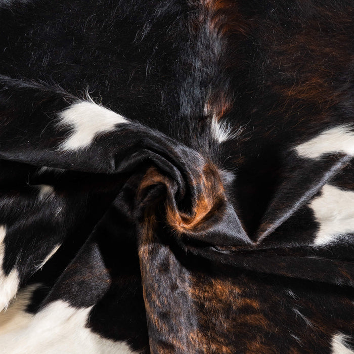 Tricolor Cowhide Rug Size 7'6" L x 6'5" W 9278