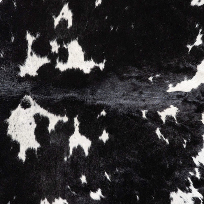 Black and White Cowhide Rug Size 7'3" L x 6'11" W 9283