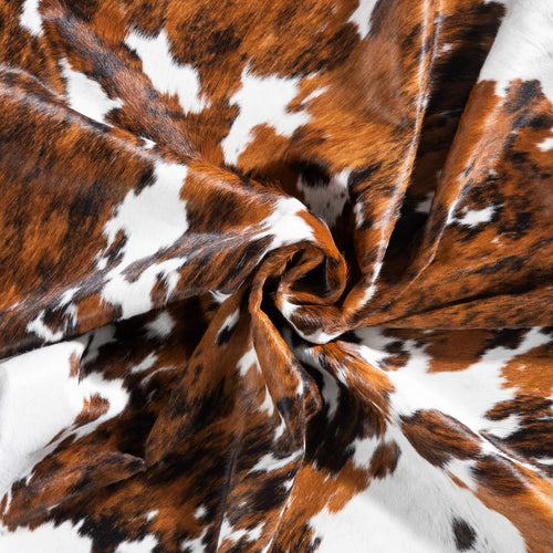 Tricolor Cowhide Rug Size 6'9" L x 6'2" W 9292