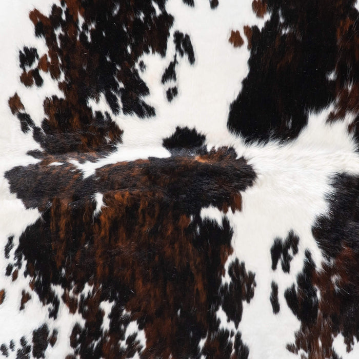 Dark Tricolor Cowhide Rug Size 7'10" L x 6'11" W 9300