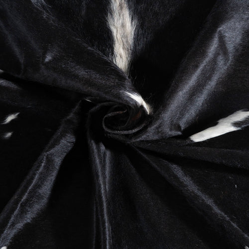 Black and White Cowhide Rug Size 8'1" L x 6'11" W 9311
