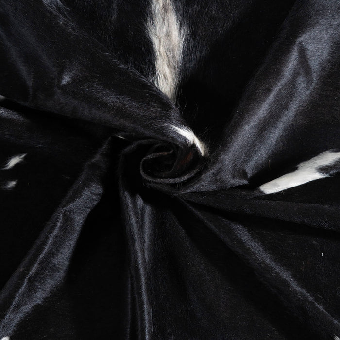 Black and White Cowhide Rug Size 8'1" L x 6'11" W 9311