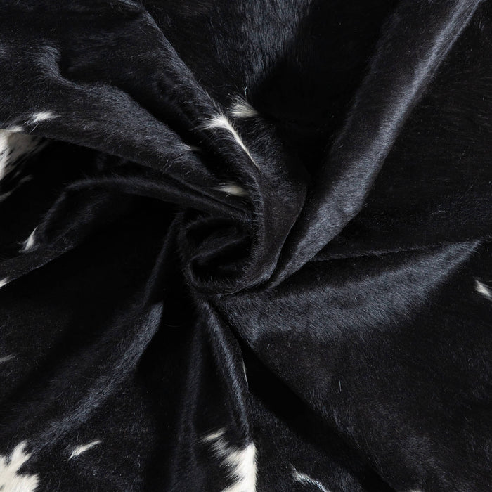 Black and White Cowhide Rug Size 7'11" L x 6'9" W 9318