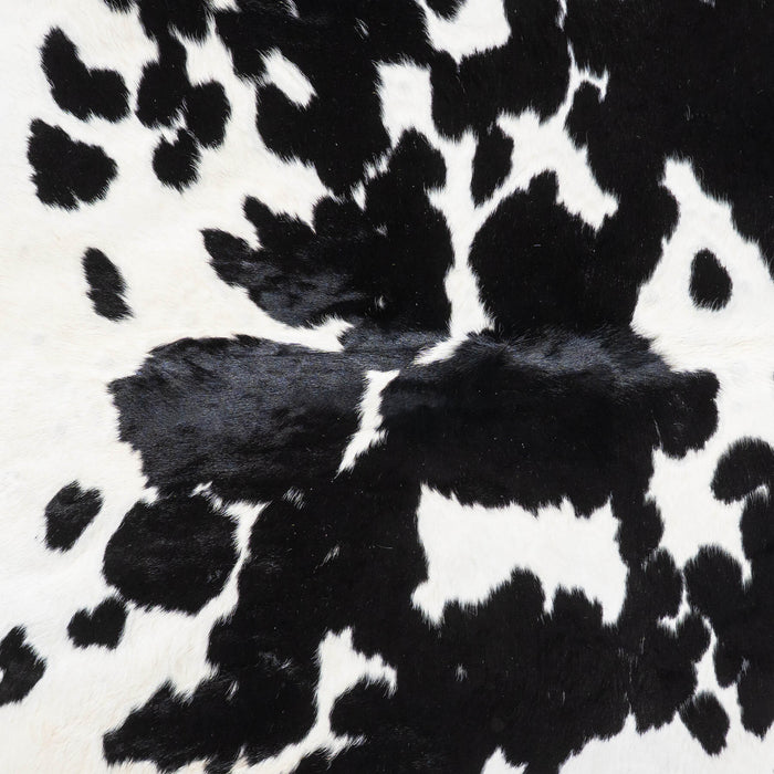 Black and White Cowhide Rug Size 7'9" L x 7'4" W 9322