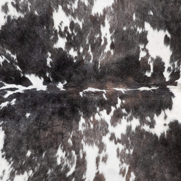 Black Salt and Pepper Cowhide Rug Size 8'1" L x 7'1" W 9354