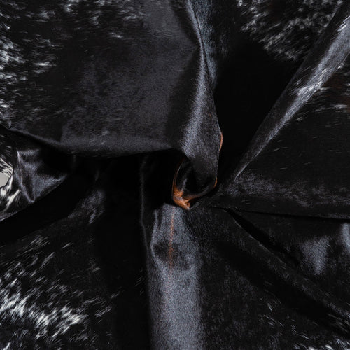 Black and White Cowhide Rug Size 7'10" L x 7'6" W 9395