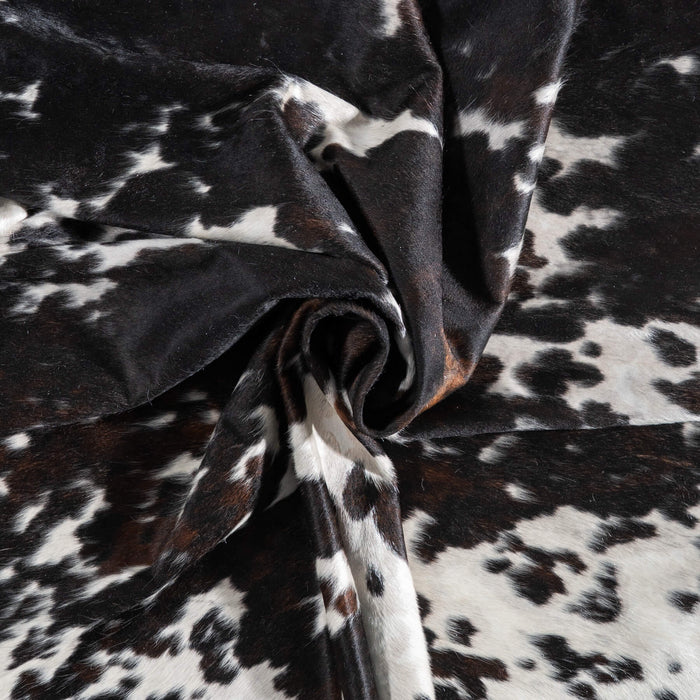 Tricolor Cowhide Rug Size 7'10" L x 6'10" W 9423
