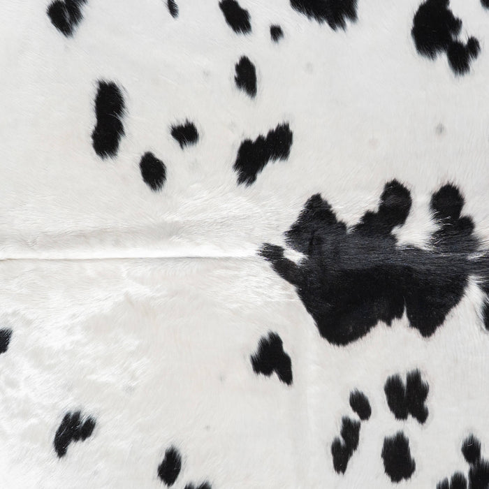 Black and White Cowhide Rug Size 8'4" L x 6'2" W 9435
