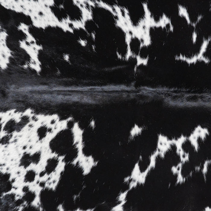 Black and White Cowhide Rug Size 7'4" L x 6'3" W 9494