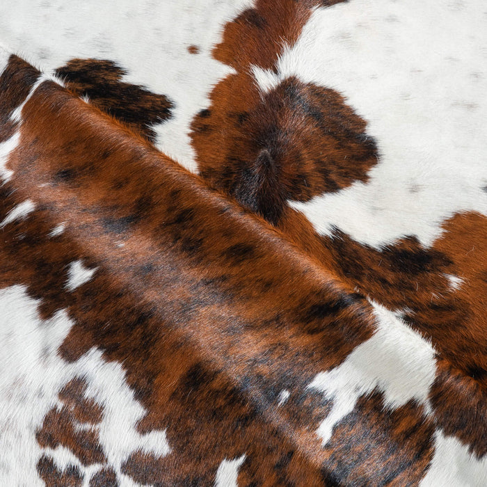 Tricolor Cowhide Rug Size 7'3" L x 7'1" W 9507