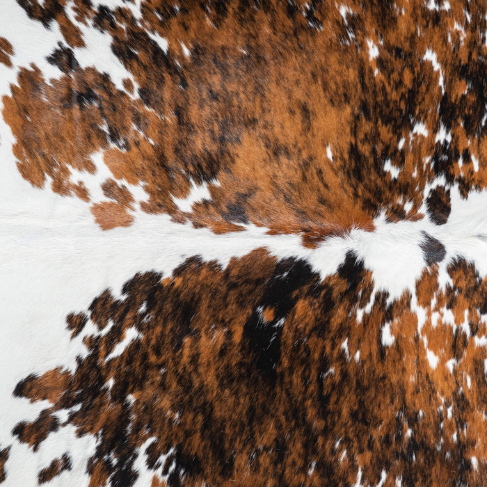 Tricolor Cowhide Rug Size 7'10" L x 6'8" W 9523