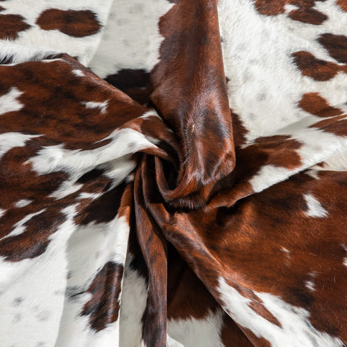 Tricolor Cowhide Rug Size 7'5" L x 7'3" W 9526