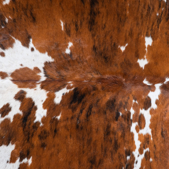 Tricolor Cowhide Rug Size 7'8" L x 7'2" W 9542