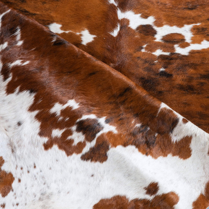 Tricolor Cowhide Rug Size 7'8" L x 7'2" W 9542