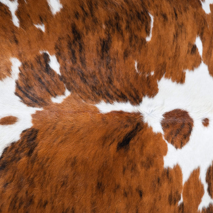 Tricolor Cowhide Rug Size 7'7" L x 6'11" W 9543