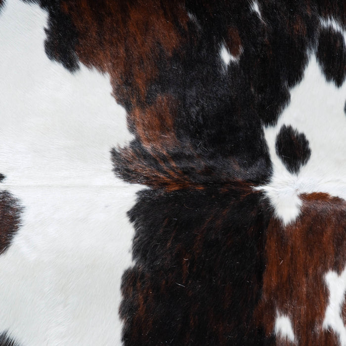 Tricolor Cowhide Rug Size 7'9" L x 7'2" W 9560