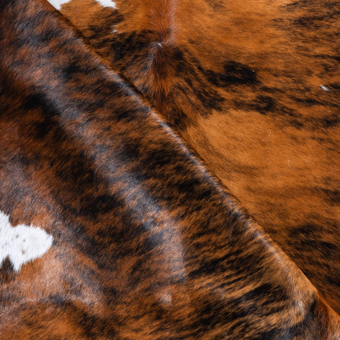 Brindle Cowhide Rug Size 7'1" L x 6'2" W 9562