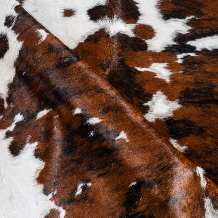 Tricolor Cowhide Rug Size 7'10" L x 6'10" W 9563