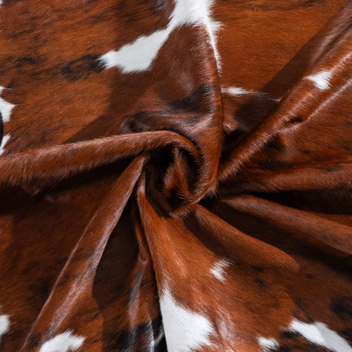 Tricolor Cowhide Rug Size 6'10" L x 6'4" W 9566