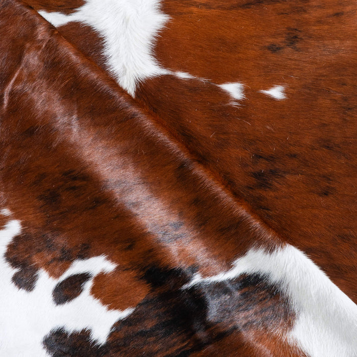 Tricolor Cowhide Rug Size 6'10" L x 6'4" W 9566
