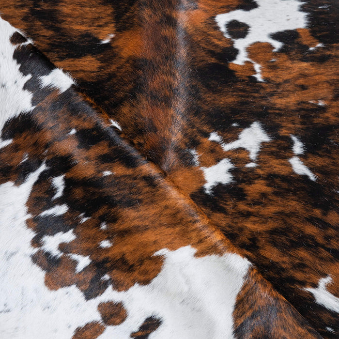Tricolor Cowhide Rug Size 7'5" L x 5'10" W 9570