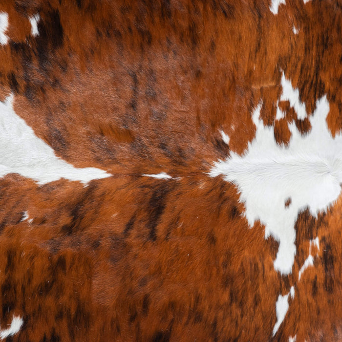 Tricolor Cowhide Rug Size 7'1" L x 6'8" W 9576
