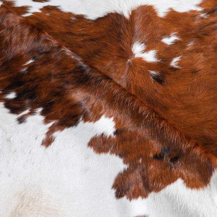 Tricolor Cowhide Rug Size 7'10" L x 6'7" W 9579