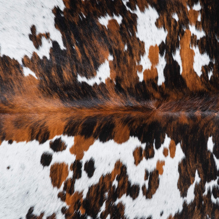Tricolor Cowhide Rug Size 7'3" L x 6'5" W 9584