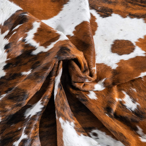 Tricolor Cowhide Rug Size 7'0" L x 6'4" W 9587