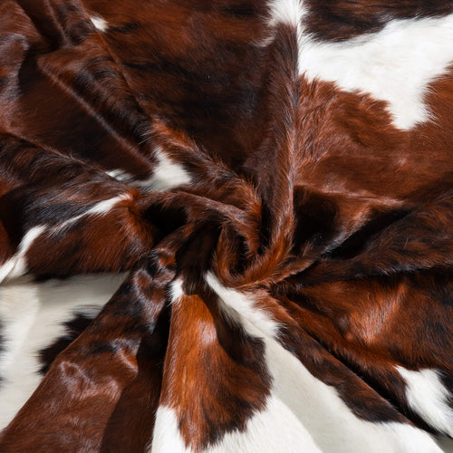 Tricolor Cowhide Rug Size 7'5" L x 7'3" W 9604