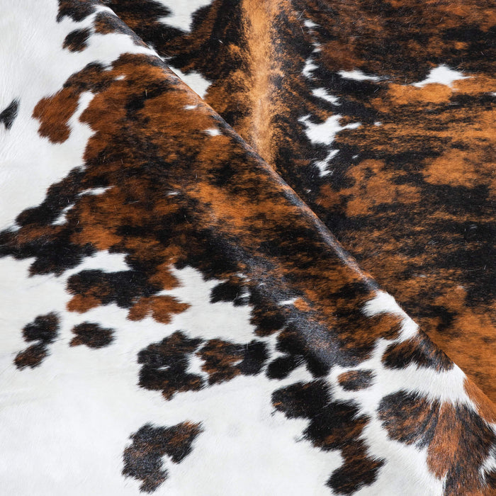 Tricolor Cowhide Rug Size 7'9" L x 6'7" W 9624