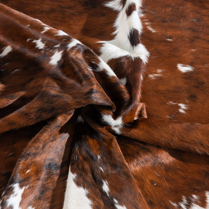 Tricolor Cowhide Rug Size 6'11" L x 6'5" W 9631