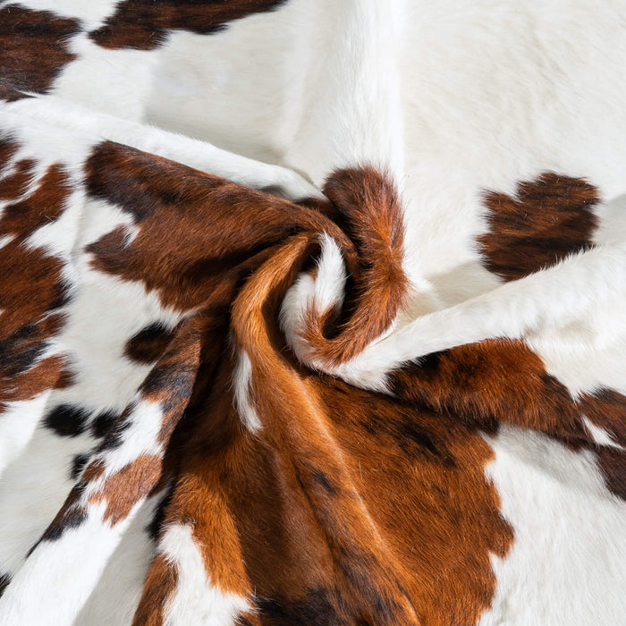 Tricolor Cowhide Rug Size 6'11" L x 6'2" W 9633