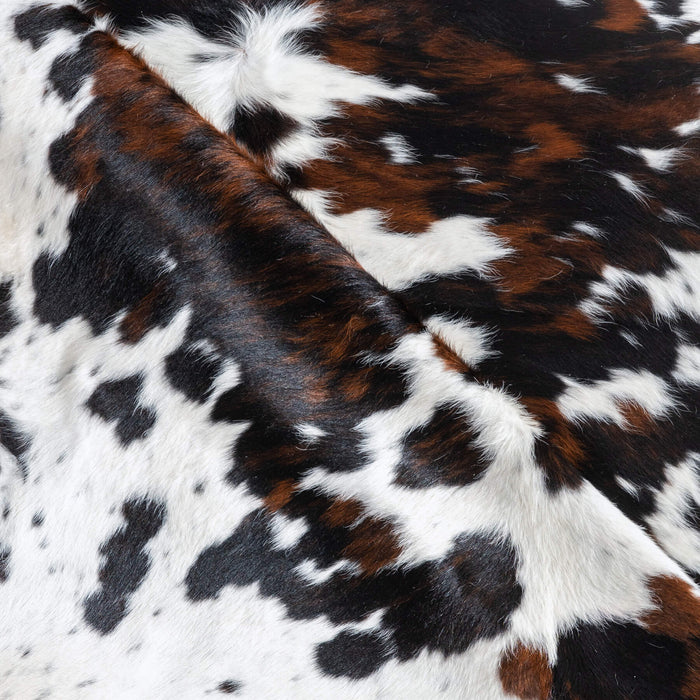 Tricolor Cowhide Rug Size 6'7" L x 6'5" W 9657