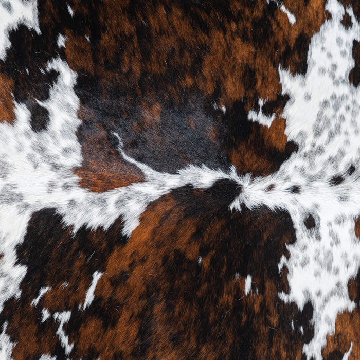Tricolor Cowhide Rug Size 7'2" L x 6'11" W 9660