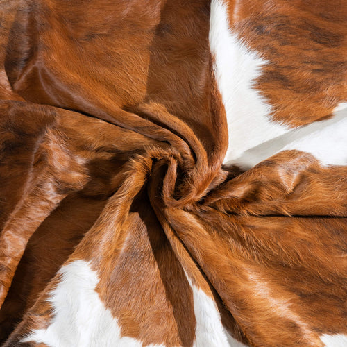 Tricolor Cowhide Rug Size 7'8" L x 7'8" W 9661