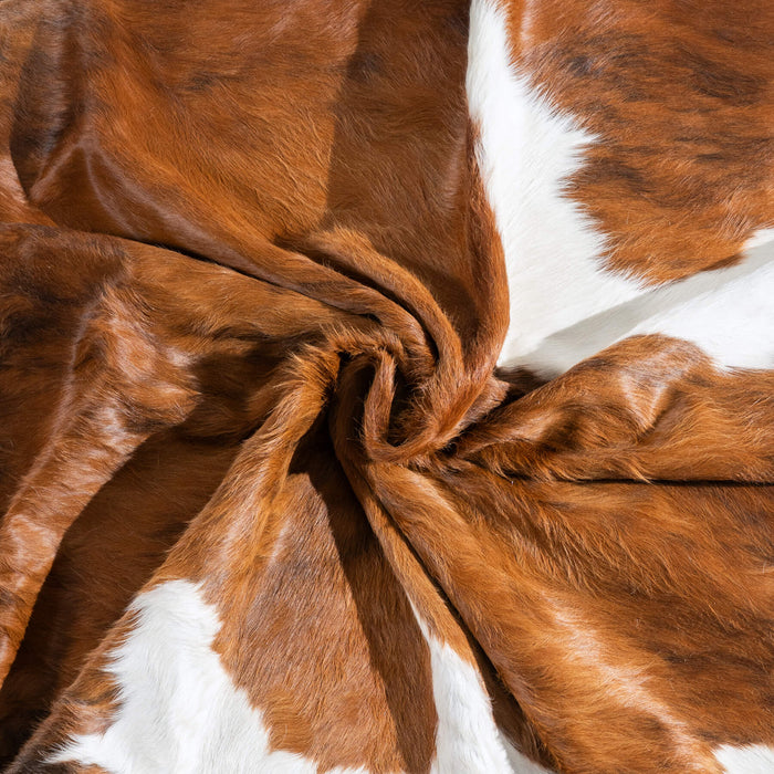 Tricolor Cowhide Rug Size 7'8" L x 7'8" W 9661