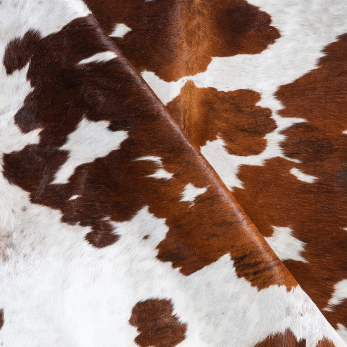 Tricolor Cowhide Rug Size 7'7" L x 6'7" W 9671