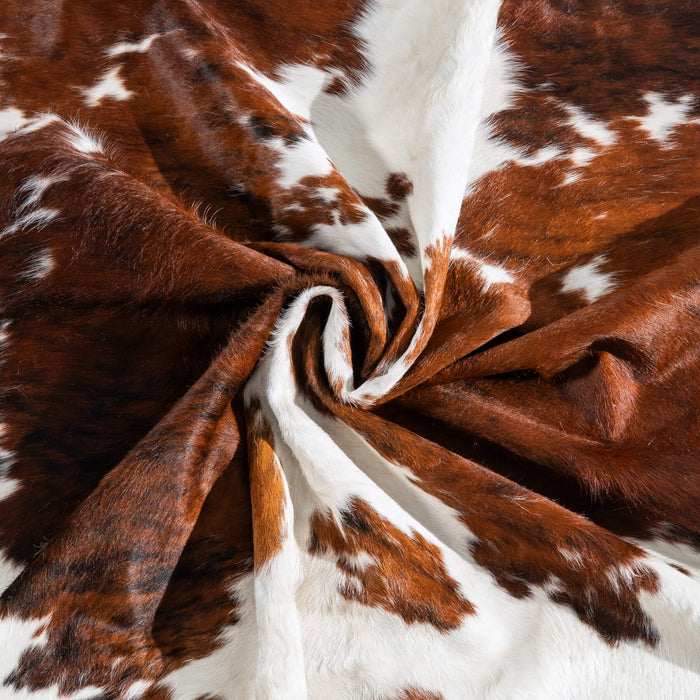 Tricolor Cowhide Rug Size 7'0" L x 6'6" W 9690