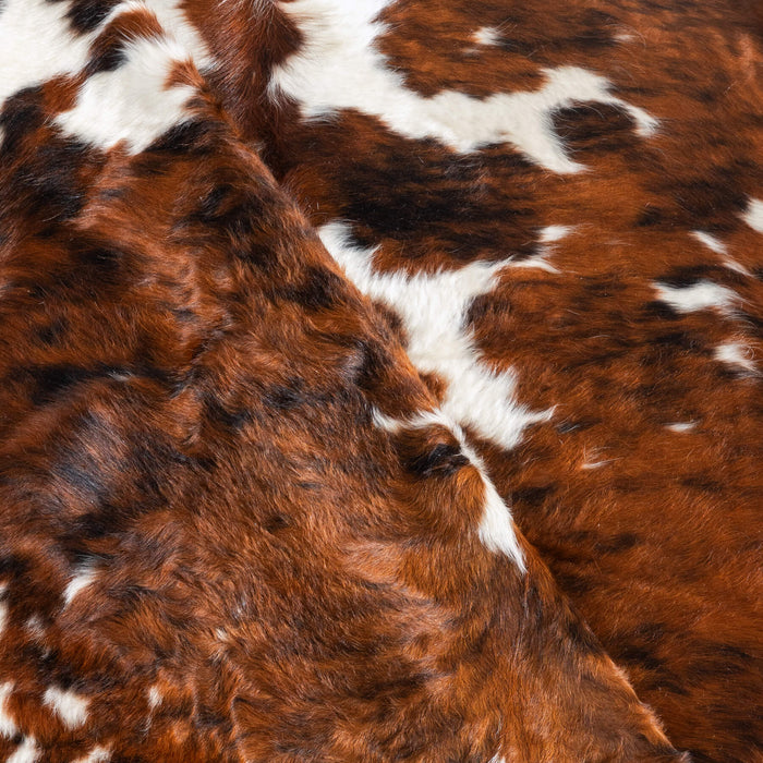 Tricolor Cowhide Rug Size 7'8" L x 6'10" W 9692