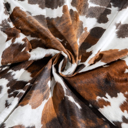 Tricolor Cowhide Rug Size 7'9" L x 7'1" W 9693