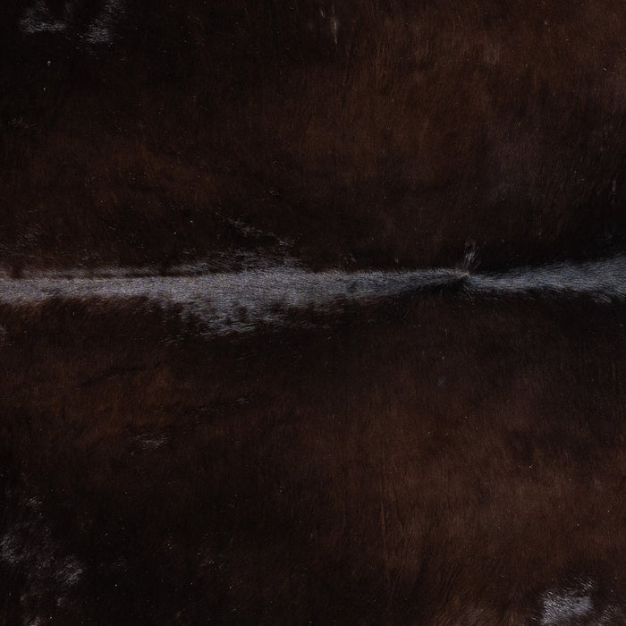 Brazilian Solid Black Cowhide Rug Size 7'4" L x 6'6" W 9914