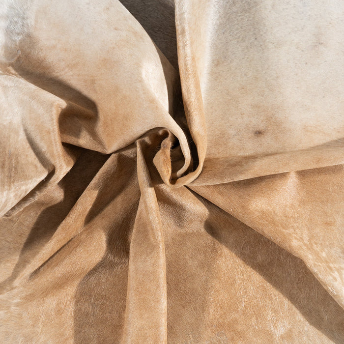 Brazilian Beige Cowhide Rug Size 7'10" L x 7'3" W 9915