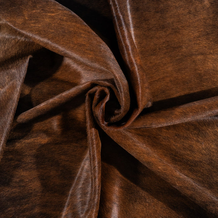 Brazilian Dark Brindle Cowhide Rug Size 7'4" L x 7'5" W 9924