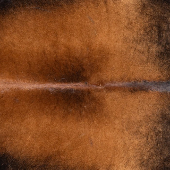 Brazilian Mahogany Cowhide Rug Size 8'2" L x 7'3" W 9964